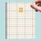 TF Publishing 2024-2025 Medium Graph Paper Monthly Planner